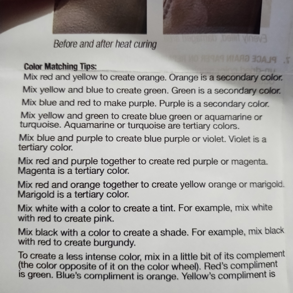 Color Mixing Tips Guide